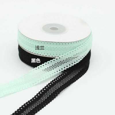 藍鳥 1.8cm蕾絲彈力帶 網眼松緊帶 鏤空彈性織帶 嬰兒發帶 廠家